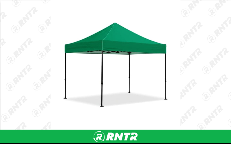 Generic Green Pop Up Tent 10'X10' - 8'x8' at Top – For rent in allendale, michigan – Allendale Ace | RNTR.com – Image 1