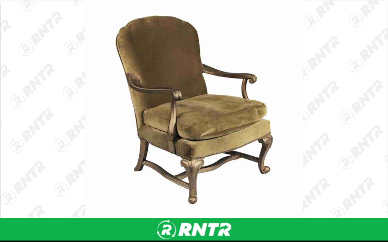 Generic Green Velvet Accent Chair – For rent in Portland, Oregon – Peter Corvallis Productions | RNTR.com – Image 1 of 1