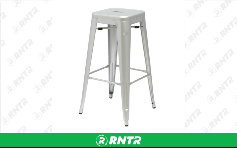 Generic Grey Metal Bar Stool – For rent in Portland, Oregon – Peter Corvallis Productions | RNTR.com – Image 1 of 1