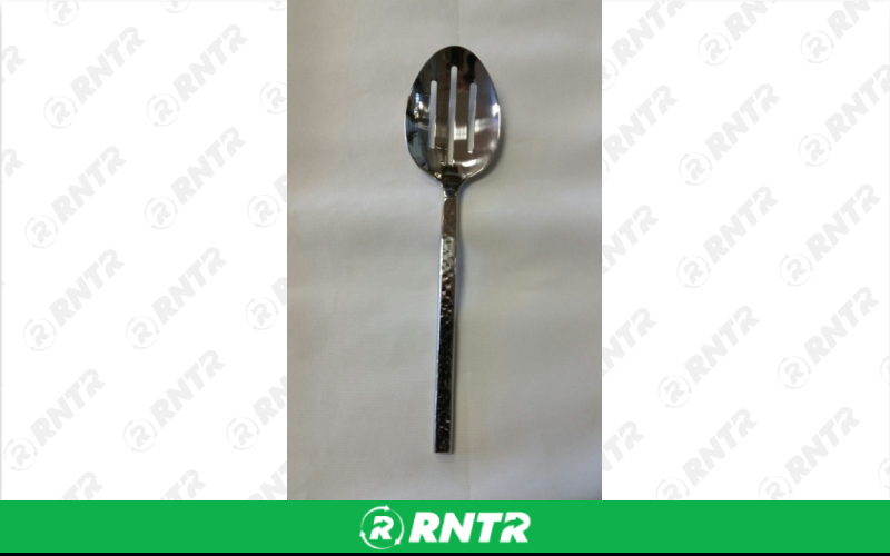 Generic HAMMERED SLOTTED SPOON 8.5 – For rent in Mount Airy, North Carolina – Cooke Rentals MA | RNTR.com – Image 1 of 1