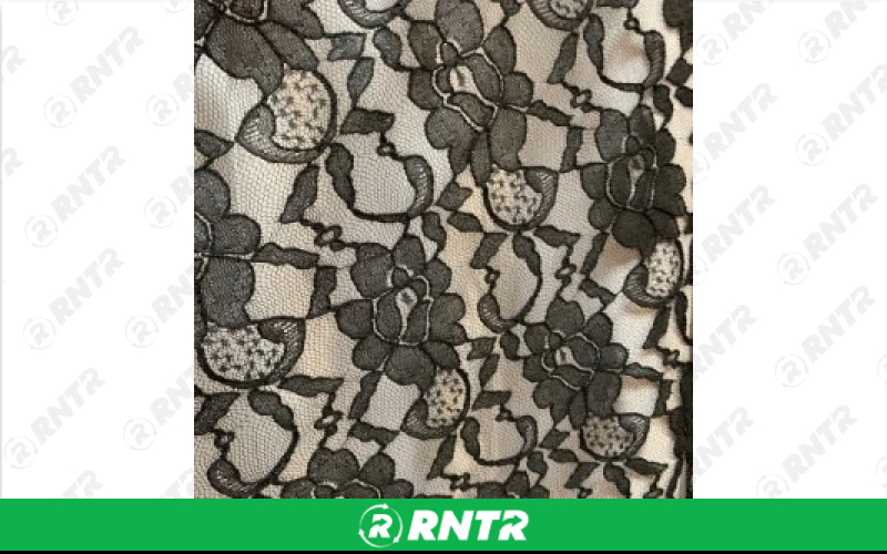 Lace Linen - Black - 13in x 120in Runner – For rent in Englewood, Colorado – Allwell Rents | RNTR.com – Image 1 of 1