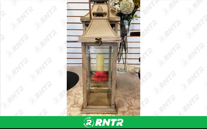 Generic LANTERN 23 TALL 9 SQ. RUSTIC WOOD – For rent in Mount Airy, North Carolina – Cooke Rentals MA | RNTR.com – Image 1 of 1