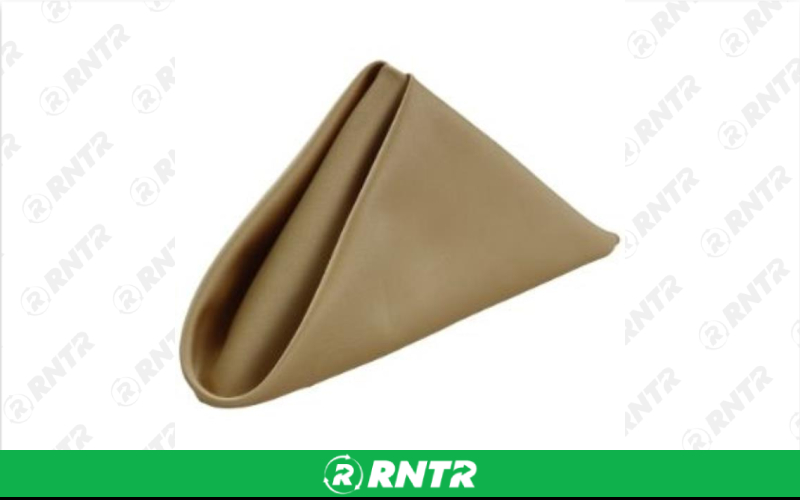 Generic LINEN SATIN 20x20 BRONZE NAPKIN – For rent in Fresno, California – Expo Party Rentals | RNTR.com – Image 1 of 2