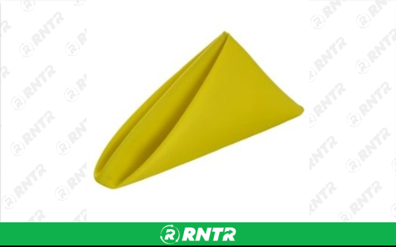 Generic LINEN VANTAGE 20x20 LEMON NAPKIN – For rent in Fresno, California – Expo Party Rentals | RNTR.com – Image 1 of 1