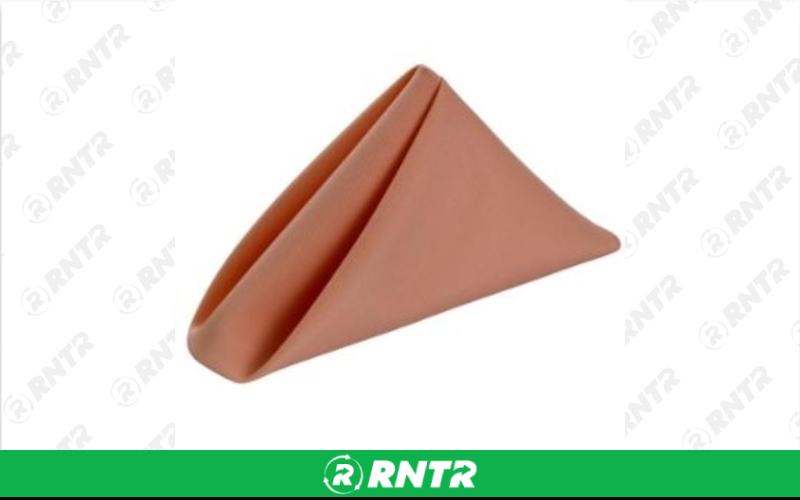 Generic LINEN VANTAGE 20x20 PEACH NAPKIN – For rent in Fresno, California – Expo Party Rentals | RNTR.com – Image 1 of 1