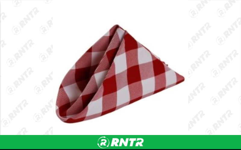 Generic LINEN VANTAGE 20x20 RED CHECKER NAPKIN – For rent in Fresno, California – Expo Party Rentals | RNTR.com – Image 1 of 2