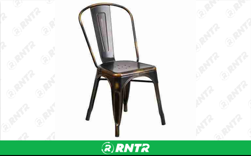 Generic Metal Bronze Cafe Chair – For rent in Portland, Oregon – Peter Corvallis Productions | RNTR.com – Image 1 of 2