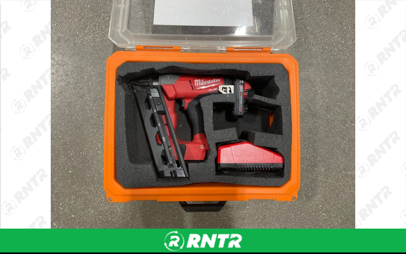 Generic Milwaukee Finish Nailer Battery Powered 16ga 1-1/4”-2-1/2” – For rent in allendale, michigan – Allendale Ace | RNTR.com – Image 1