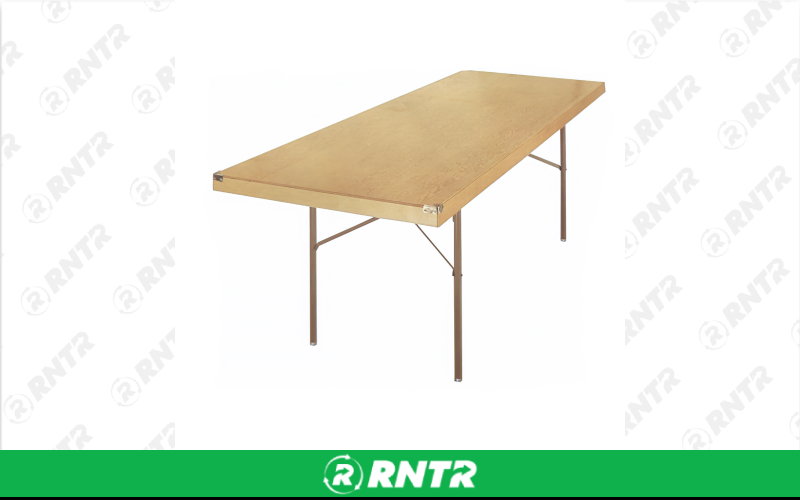 Generic Monroe Style Banquet Table - 8ft x 24in – For rent in Portland, Oregon – Peter Corvallis Productions | RNTR.com – Image 1 of 1