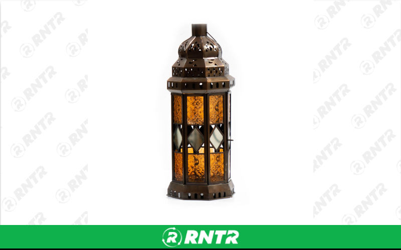 Generic Moroccan Lantern Orange Glass – 17 – For rent in Portland, Oregon – Peter Corvallis Productions | RNTR.com – Image 1