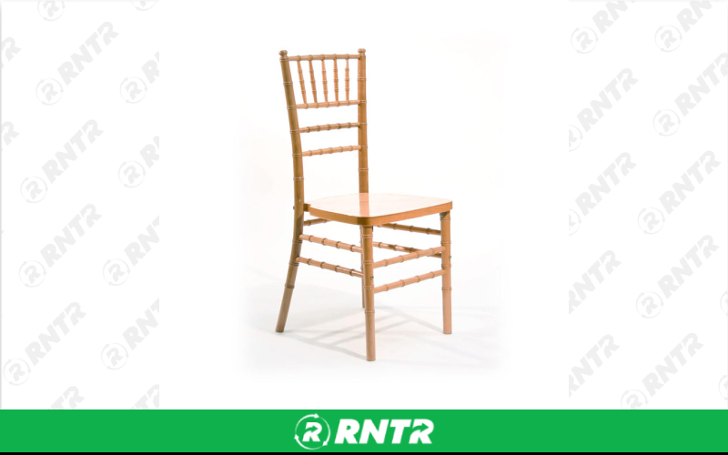 Generic Natural Chiavari Chair with Cushion – For rent in Portland, Oregon – Peter Corvallis Productions | RNTR.com – Image 1 of 2