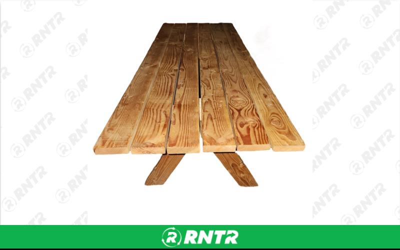 Generic Pinewood Picnic Table – For rent in Portland, Oregon – Peter Corvallis Productions | RNTR.com – Image 1 of 1