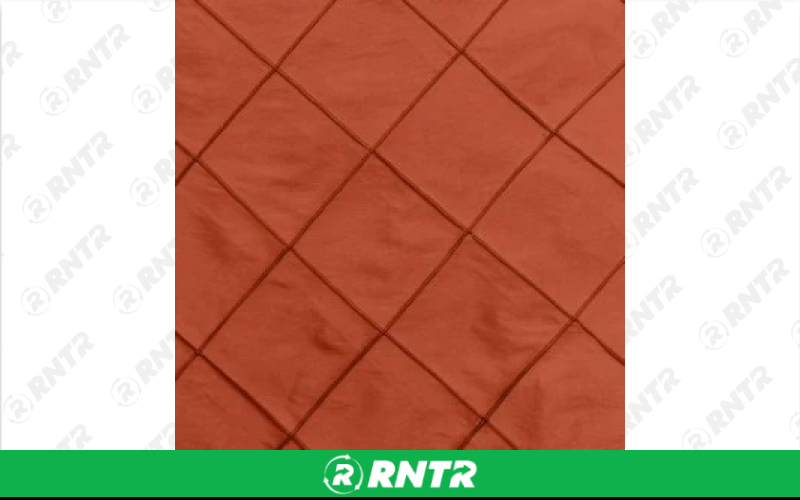  Pintuck Linen - Persimmon - 120in Round – For rent in englewood, colorado – Allwell Rents | RNTR.com – Image 1