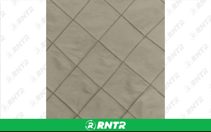  Pintuck Linen - Taupe - 84in x 84in Overlay – For rent in Englewood, Colorado – Allwell Rents | RNTR.com – Image 1 of 1