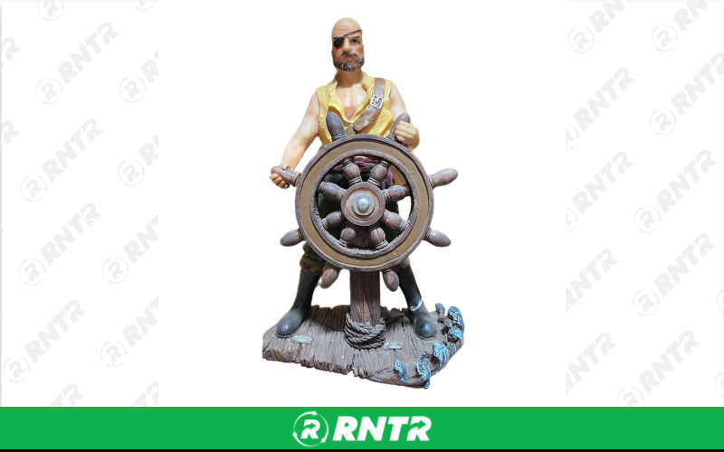Generic Pirate Statue of Man Steering Ship -  12 – For rent in Portland, Oregon – Peter Corvallis Productions | RNTR.com – Image 1
