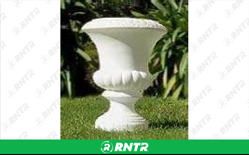 Generic PLANT URN WHITE PLASTIC – For rent in Mount Airy, North Carolina – Cooke Rentals MA | RNTR.com – Image 1 of 1
