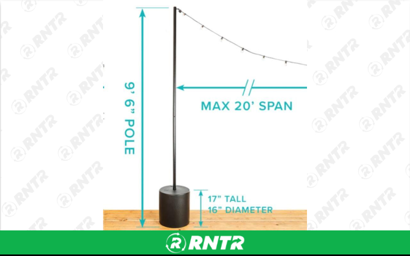 Generic POLE STAND FOR LIGHTS WITH BASE – For rent in Mount Airy, North Carolina – Cooke Rentals MA | RNTR.com – Image 2 of 3