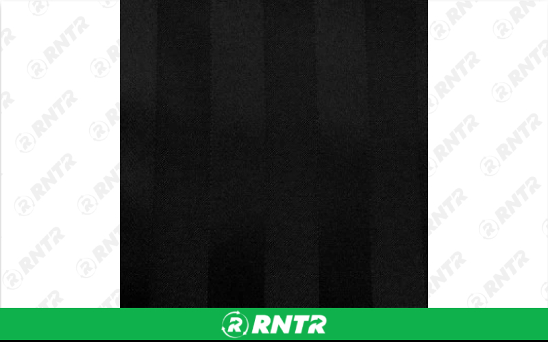  Polystripe Linen - Black - 90in x 132in Banquet – For rent in Englewood, Colorado – Allwell Rents | RNTR.com – Image 1 of 1