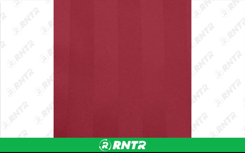  Polystripe Linen - Brick Red - 84in x 84in Overlay – For rent in englewood, colorado – Allwell Rents | RNTR.com – Image 1