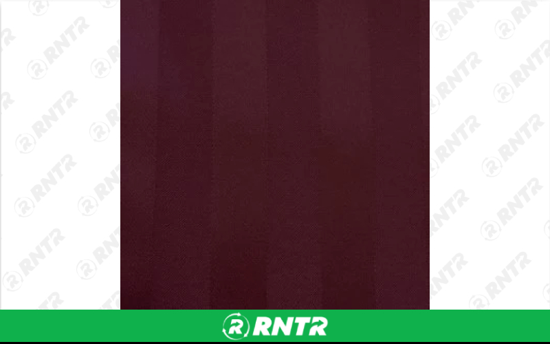  Polystripe Linen - Burgundy - 120in Round – For rent in englewood, colorado – Allwell Rents | RNTR.com – Image 1