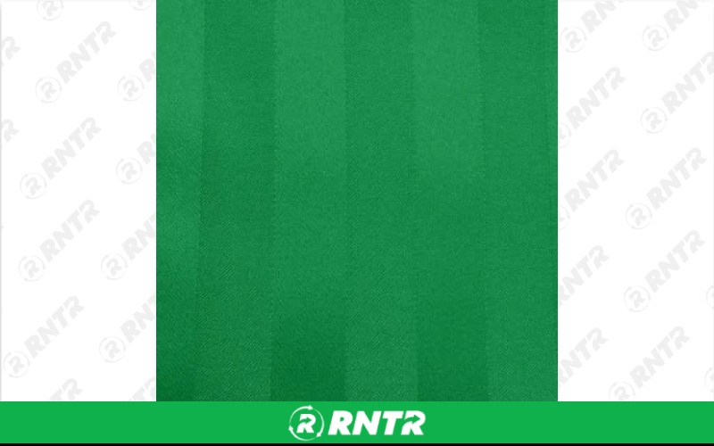  Polystripe Linen - Emerald - 90in x 156in Banquet – For rent in Englewood, Colorado – Allwell Rents | RNTR.com – Image 1 of 1