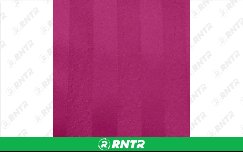  Polystripe Linen - Raspberry - 132in Round – For rent in englewood, colorado – Allwell Rents | RNTR.com – Image 1