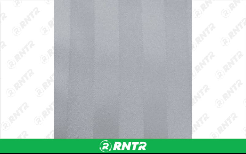  Polystripe Linen - Silver - 132in Round – For rent in englewood, colorado – Allwell Rents | RNTR.com – Image 1