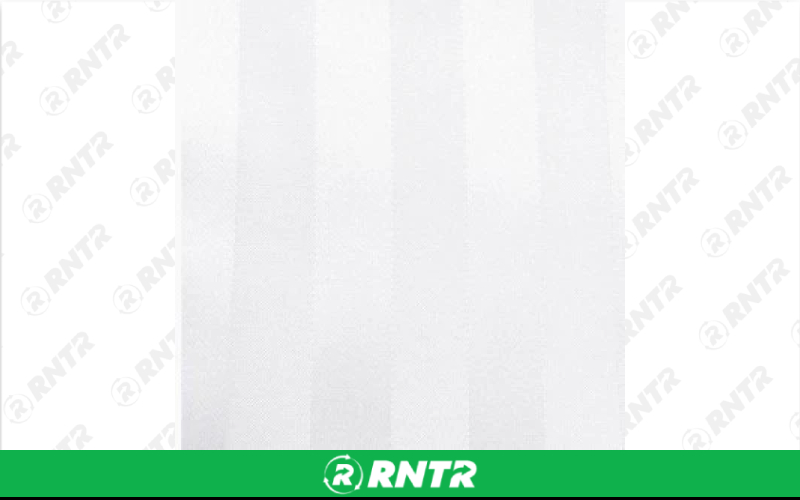  Polystripe Linen - White - 90in x 132in Banquet – For rent in englewood, colorado – Allwell Rents | RNTR.com – Image 1
