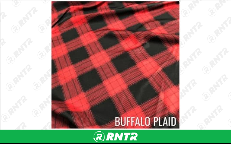  Print Linen -Buffalo Plaid Red Black - 132in Round – For rent in englewood, colorado – Allwell Rents | RNTR.com – Image 1