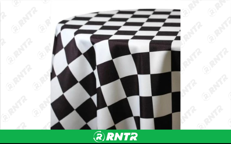  Print Linen - Speedway Check Black Napkin – For rent in Englewood, Colorado – Allwell Rents | RNTR.com – Image 1 of 1