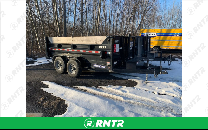 Generic *Ramps Extra* Black Dump Trailer (2.5 Yards) 8 -000lbs - 2-5/16 Ball GRT ST8212TLDD-12K – For rent in allendale, michigan – Allendale Ace | RNTR.com – Image 1