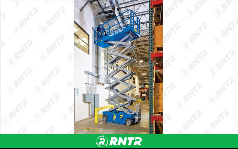 Generic SCISSOR LIFT 40'X47X8' – For rent in Mount Airy, North Carolina – Cooke Rentals MA | RNTR.com – Image 1 of 2