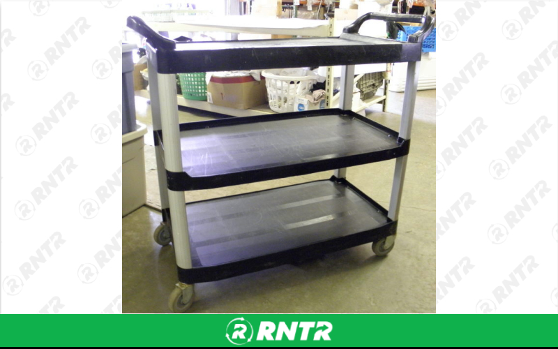 Generic SERVING CART 3TIER BLK – For rent in Mount Airy, North Carolina – Cooke Rentals MA | RNTR.com – Image 1 of 1