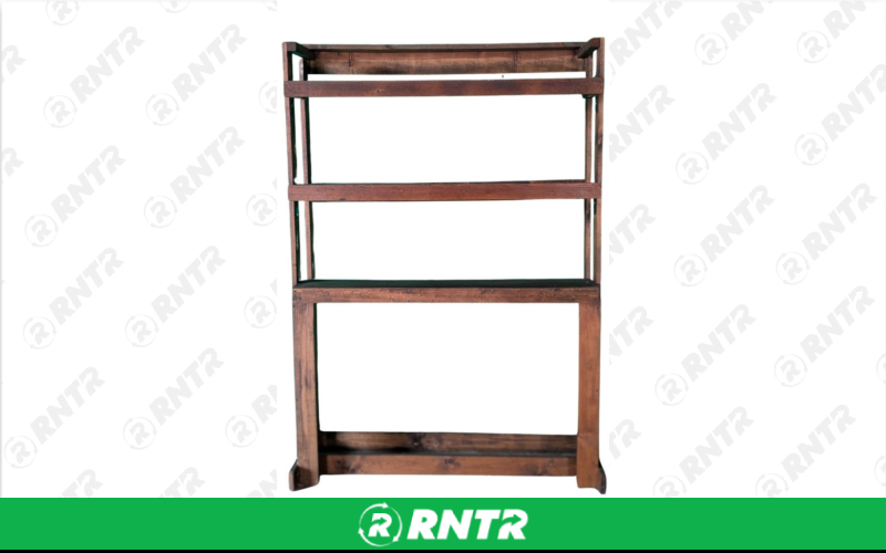 Generic SHELF - 6' WOOD BAR-BACK – For rent in Fresno, California – Expo Party Rentals | RNTR.com – Image 1 of 2
