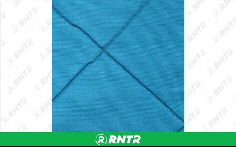  Silk Pintuck Linen - Bermuda Blue - 132in Round – For rent in englewood, colorado – Allwell Rents | RNTR.com – Image 1