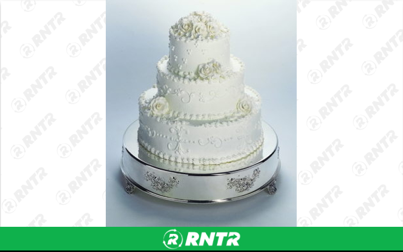 Generic SILVER 18 ROUND CAKE STAND – For rent in Mount Airy, North Carolina – Cooke Rentals MA | RNTR.com – Image 1 of 1
