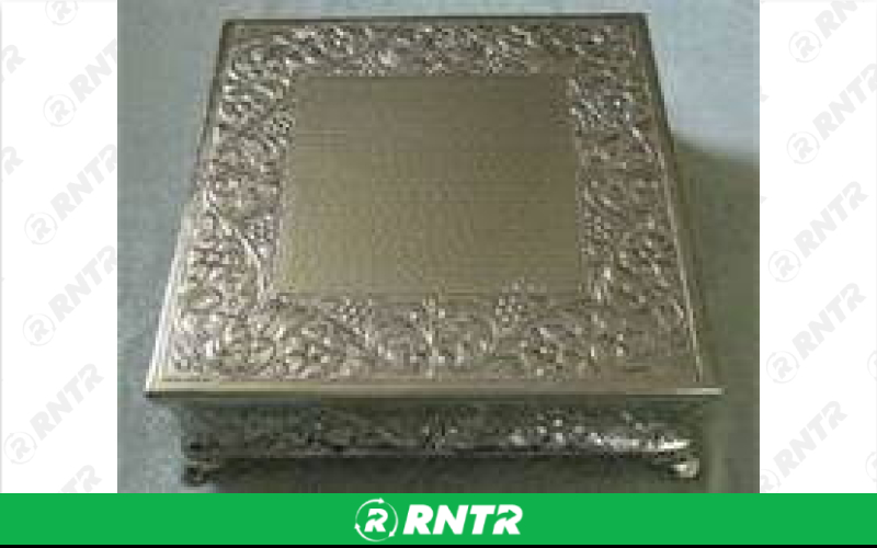 Generic SILVER 20X20 SQ.CAKE STAND – For rent in Mount Airy, North Carolina – Cooke Rentals MA | RNTR.com – Image 1 of 1