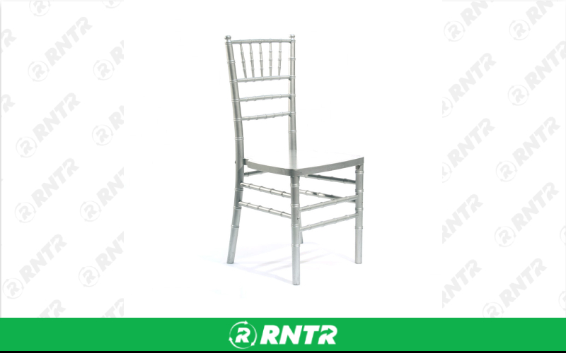 Generic Silver Chiavari Chair with Cushion – For rent in Portland, Oregon – Peter Corvallis Productions | RNTR.com – Image 2 of 2