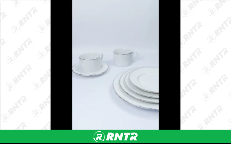  Silver Line White Collection - Silver Line White Lunch Plate 9ft ft – For rent in englewood, colorado – Allwell Rents | RNTR.com – Image 1