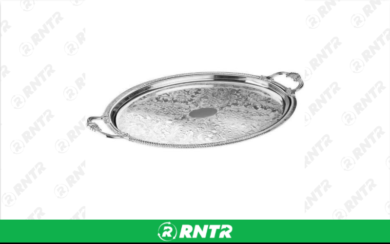 Generic SILVER OVAL TRAY 16x19 – For rent in Mount Airy, North Carolina – Cooke Rentals MA | RNTR.com – Image 1 of 1