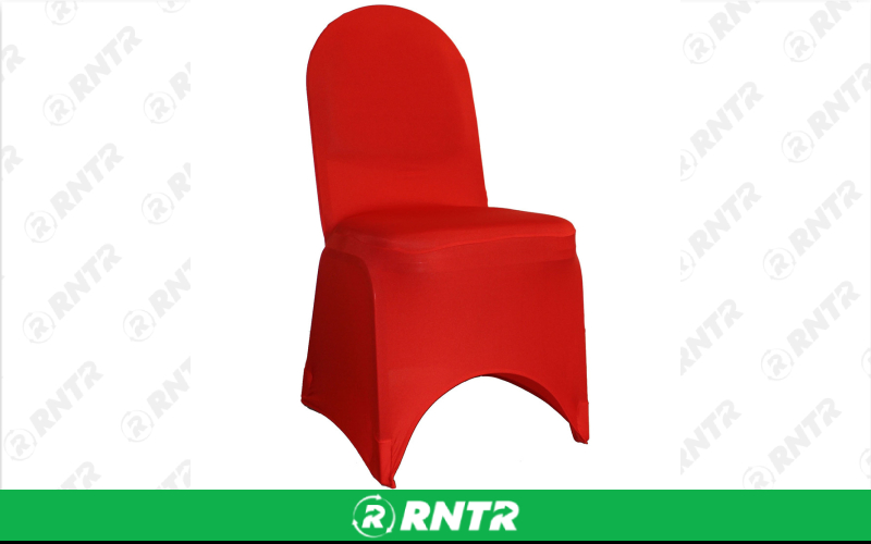  Spandex Chair Cover - Red – For rent in englewood, colorado – Allwell Rents | RNTR.com – Image 1