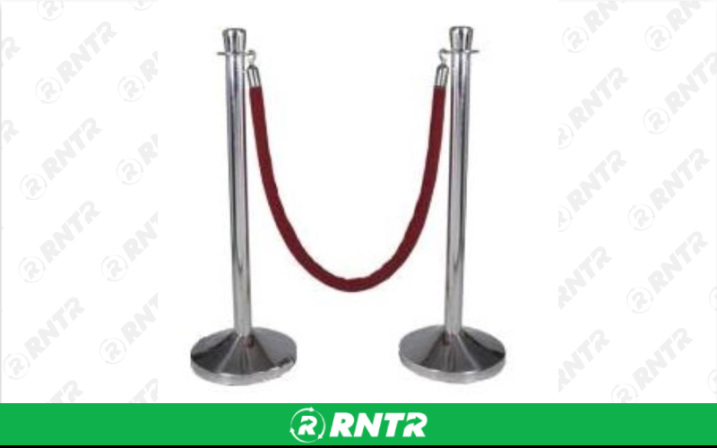 Generic STANCHIONS CHROME W/ HOOK – For rent in Mount Airy, North Carolina – Cooke Rentals MA | RNTR.com – Image 1 of 1