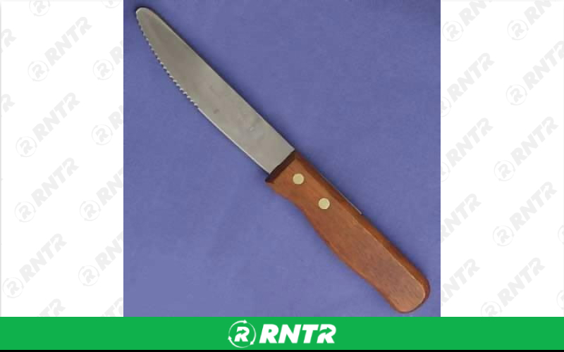 Generic STEAK KNIFE LARGE WOOD HANDLE – For rent in Mount Airy, North Carolina – Cooke Rentals MA | RNTR.com – Image 1 of 1
