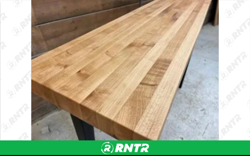 Generic TABLE - BUTCHER BLOCK 98L X 42H – For rent in Fresno, California – Expo Party Rentals | RNTR.com – Image 1 of 1