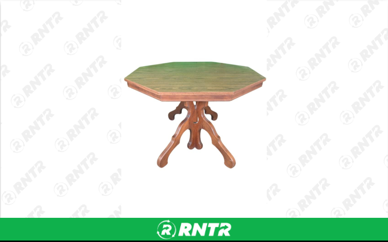 Generic TABLE - FAUX WOOD OCTAGONAL – For rent in Fresno, California – Expo Party Rentals | RNTR.com – Image 1 of 1