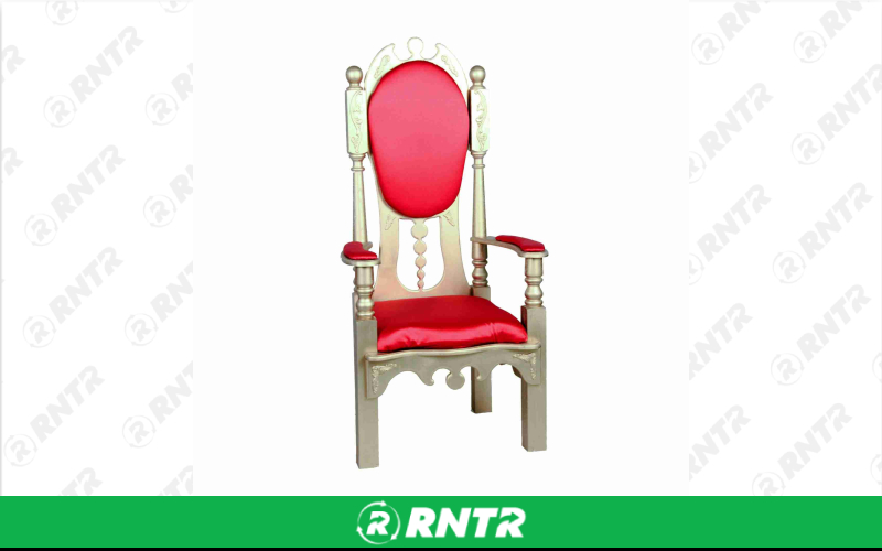 Generic Throne -  Gold and Red -  Die Cut – For rent in Portland, Oregon – Peter Corvallis Productions | RNTR.com – Image 1 of 1