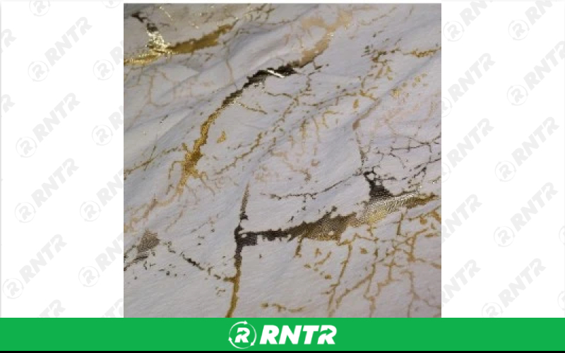 Velvet Linen - Gold Marble - 120in Round – For rent in Englewood, Colorado – Allwell Rents | RNTR.com – Image 1 of 1