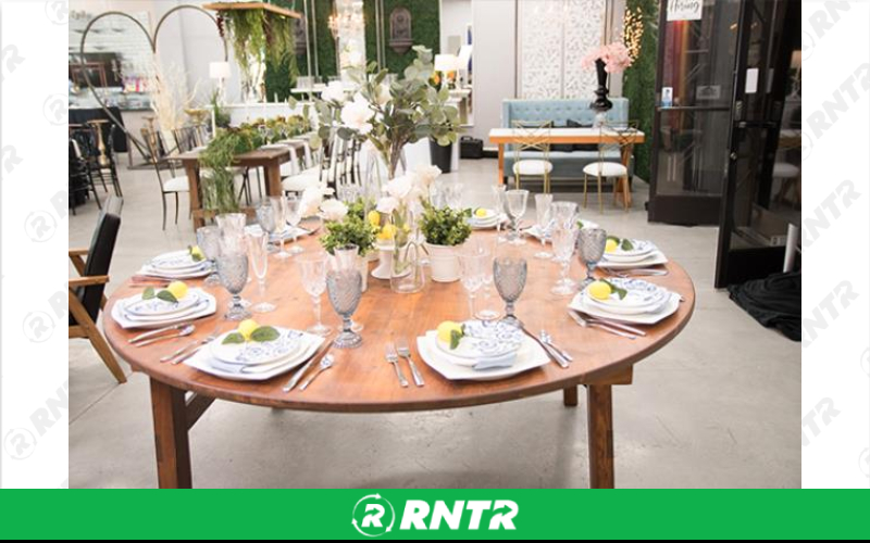 Generic VINEYARD 73 ROUND – For rent in Fresno, California – Expo Party Rentals | RNTR.com – Image 1 of 1
