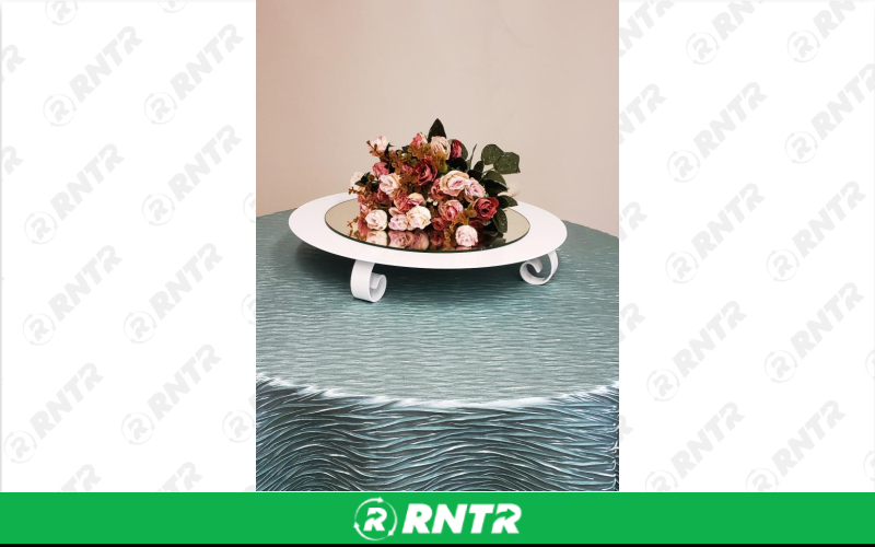 Generic WHITE 18 ROUND CAKE STAND – For rent in Mount Airy, North Carolina – Cooke Rentals MA | RNTR.com – Image 1 of 1