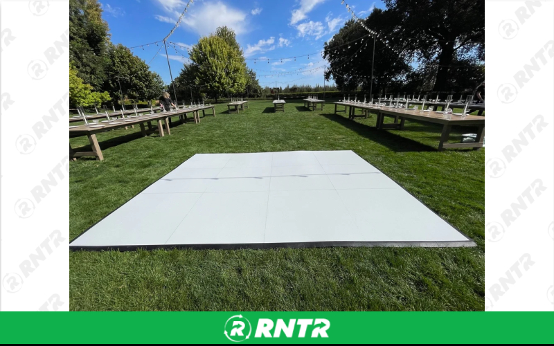 First Dance White Dance Floor - 3' x 3' Panel – For rent in Rocklin, California – First Dance Dance Floors | RNTR.com – Image 2 of 3